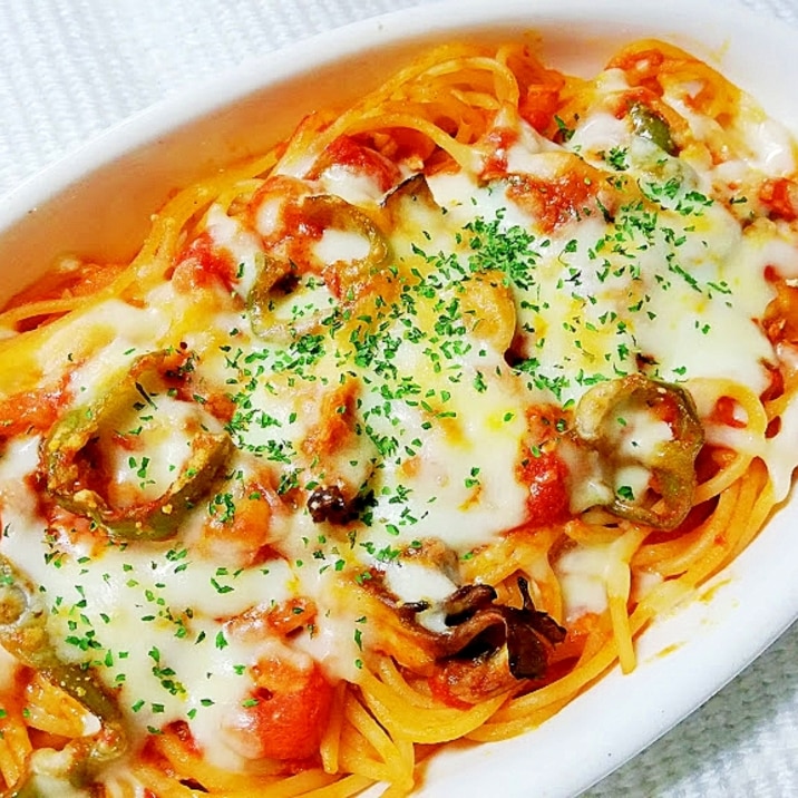 こく旨!ツナとトマトのスパゲッティグラタン
